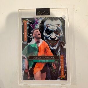 Wild Card Conor McGregor 1/1 Jokers Wild Joker Striker MMA Trading Card 2025